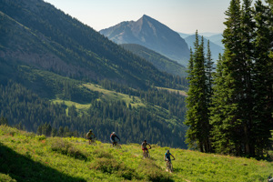 Mountain biking in Crested Butte, Colorado.