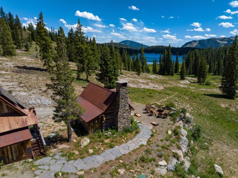 Aerial view of the Movie Cabin
