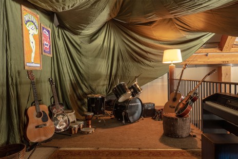 Band loft in the Cat Barn