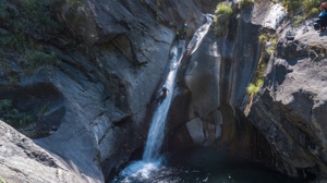Canyoneering in the French Alps.