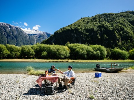 Have lunch on the banks of the water, surrounded by incredible views
