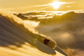French Alps Heli Ski with Golden Light