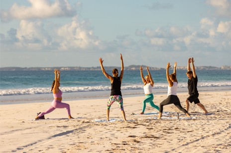 Rise early for yoga, followed by a chef-made breakfast