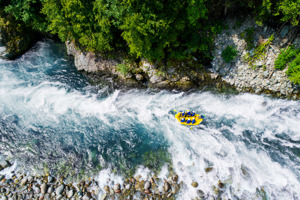 Scenic rafting in Revelstoke.