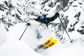 Person skiing pow at Revelstoke Resort.