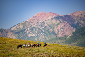 Horseback riding in Crested Butte, Colorado.