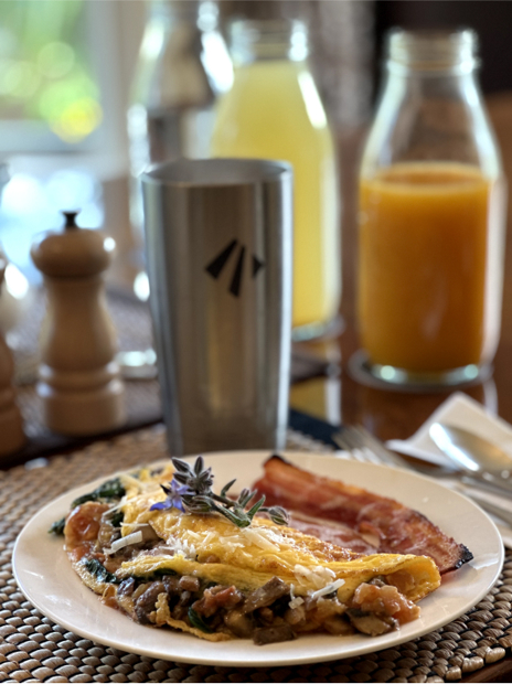 Get started with a chef-made breakfast as your guides brief you on the day’s conditions