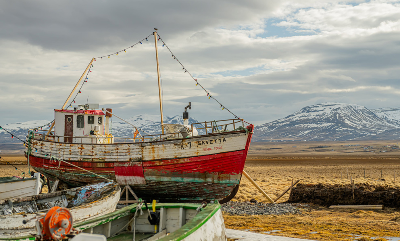 An old commercial vessel in Iceland.